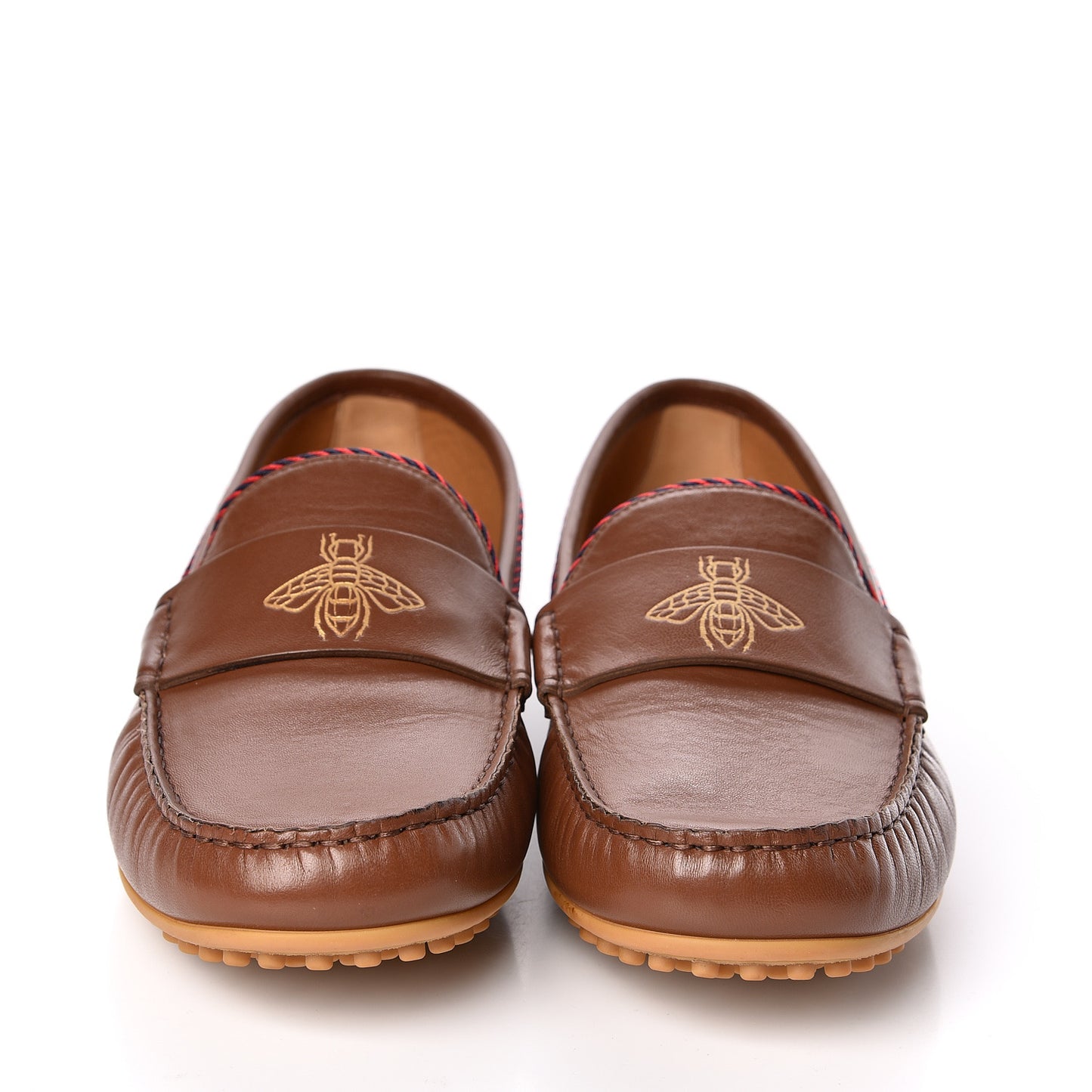 Nappa Mens Bee Driver Loafers 11 Cuir
