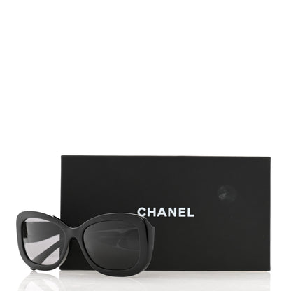 Chanel Acetate Polarized CC Sunglasses 5468-B-A Black 8 of 8