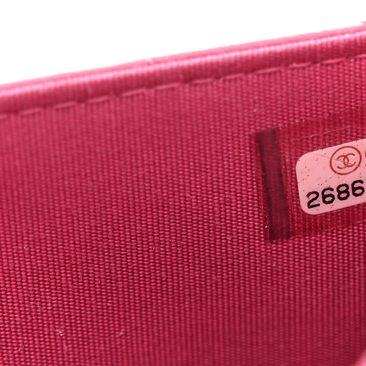 Chanel Lambskin Chevron Quilted Trendy CC Wallet On Chain WOC Pink 7 of 11