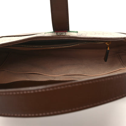 Gucci GG Supreme Monogram Azalea Calfskin Web Small Jackie 1961 Hobo Beige Ebony Brown Sugar 5 of 8
