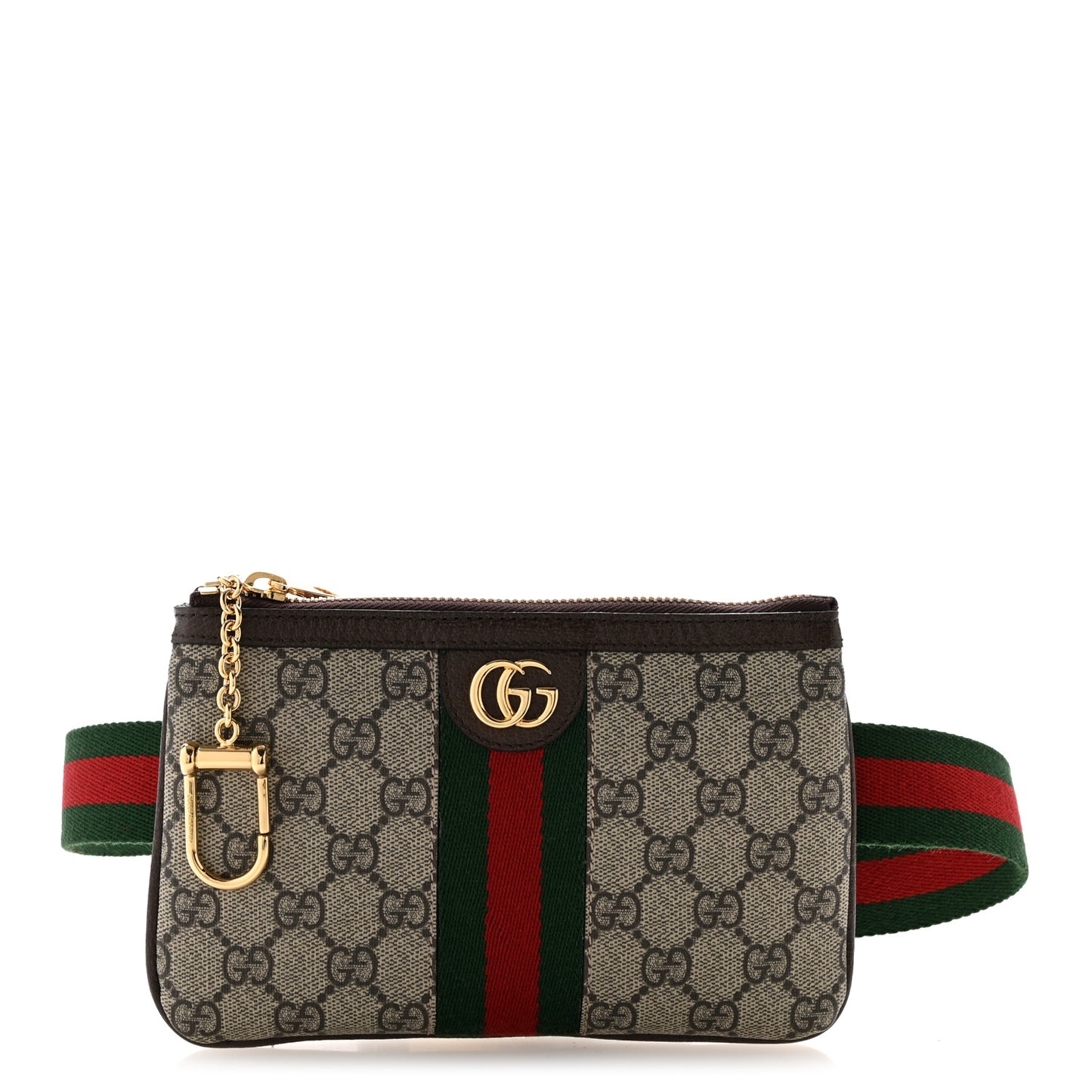 GG Supreme Monogram Web Ophidia Utility Belt Bag  100 40 Beige Ebony New Acero