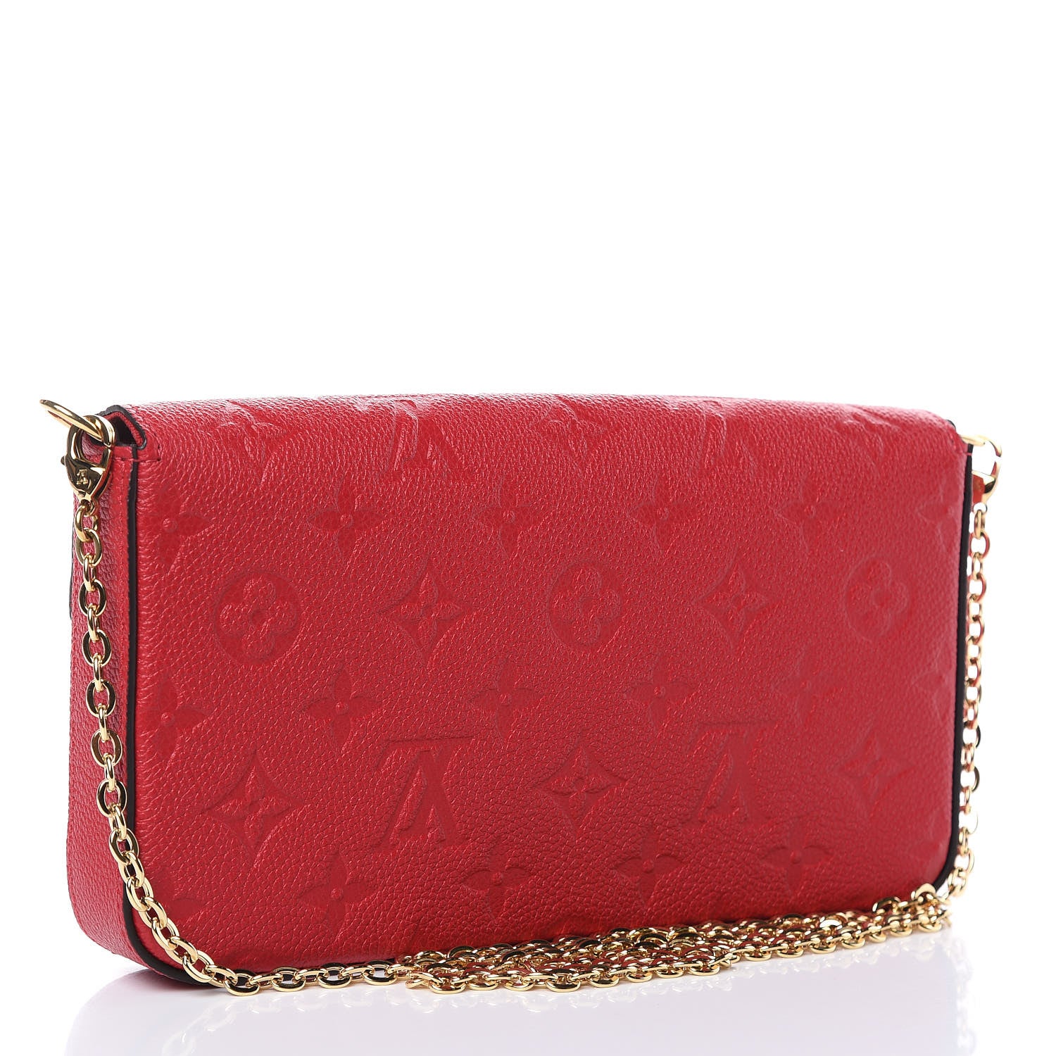 Louis Vuitton Empreinte Pochette Felicie Chain Wallet Scarlet 3 of 12