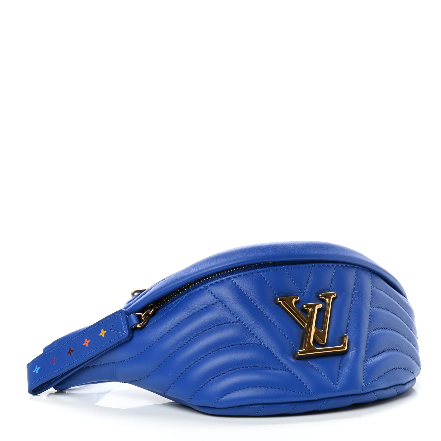 Louis Vuitton Calfskin New Wave Bumbag Blue Neon 4 of 10