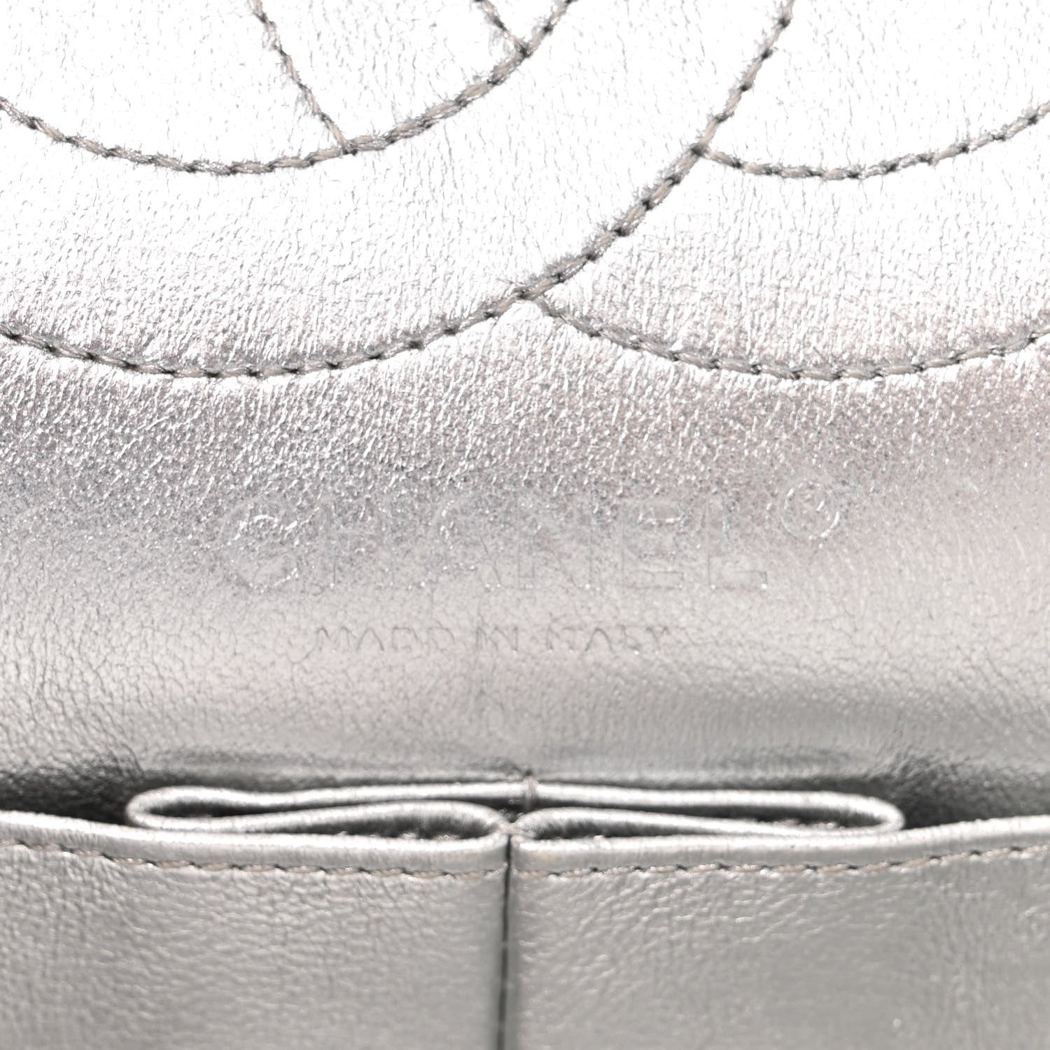 Chanel Metallic Lambskin Quilted 2.55 Reissue 226 Flap Silver 6 of 12