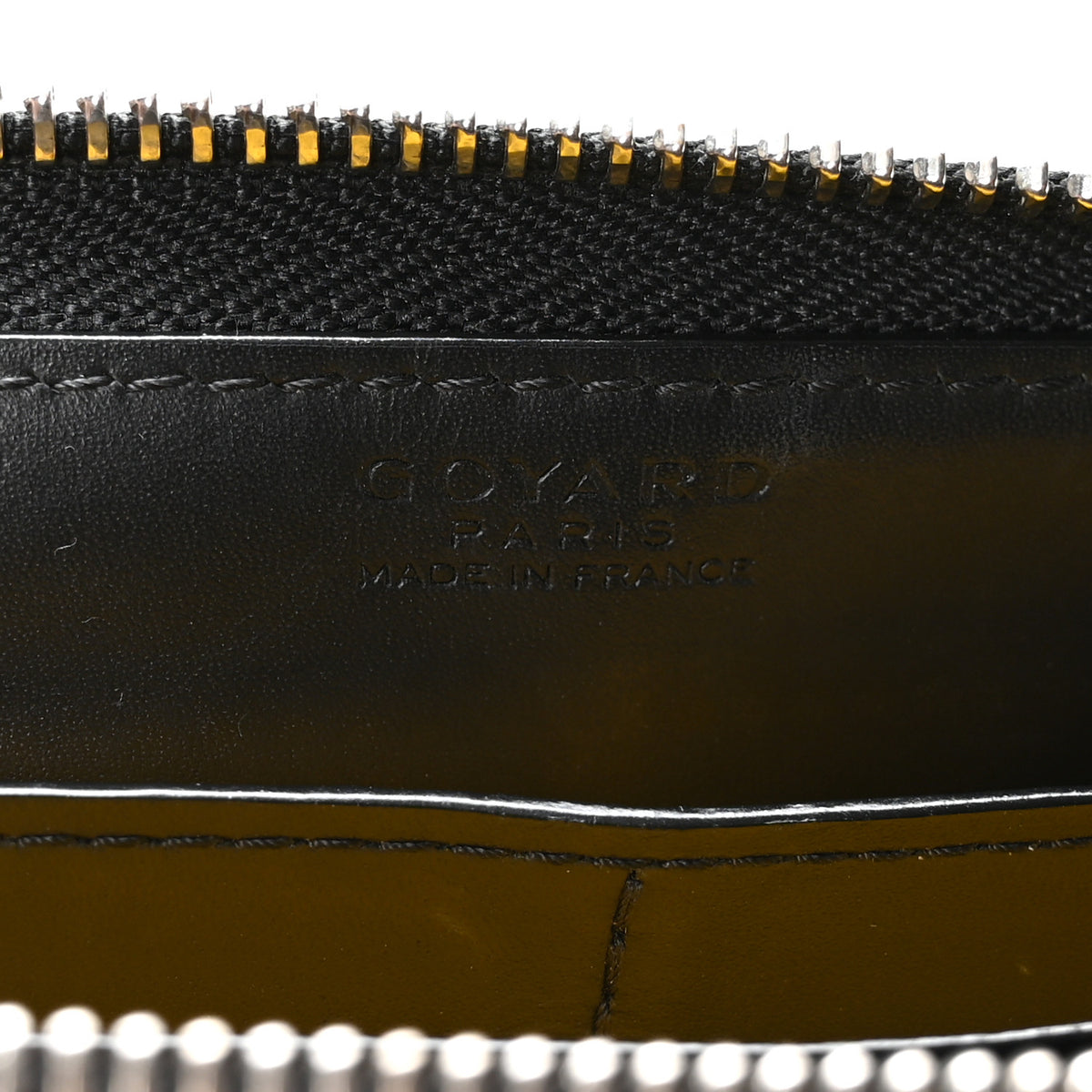 Goyardine Matignon Zip Around GM Wallet Black