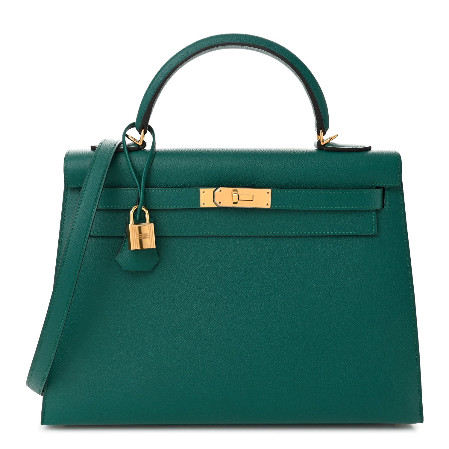 Hermes Epsom Kelly Sellier 32 Malachite 1 of 10