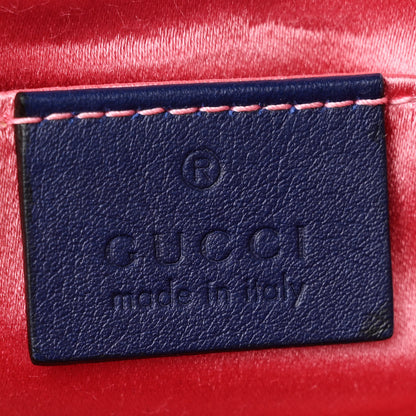 Gucci Velvet Matelasse Mini GG Marmont Shoulder Bag Cobalt Blue 6 of 11