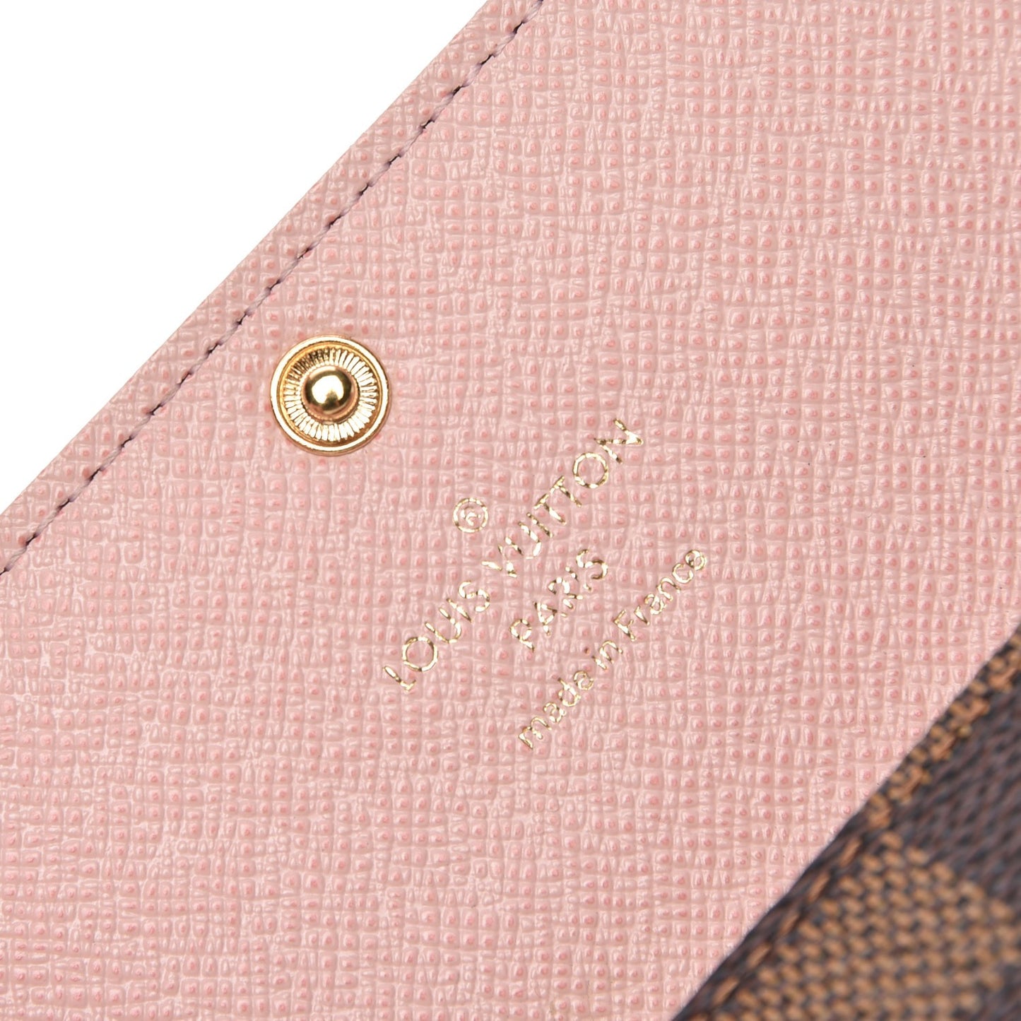 Damier Ebene Multicles 6 Key Holder Rose Ballerine