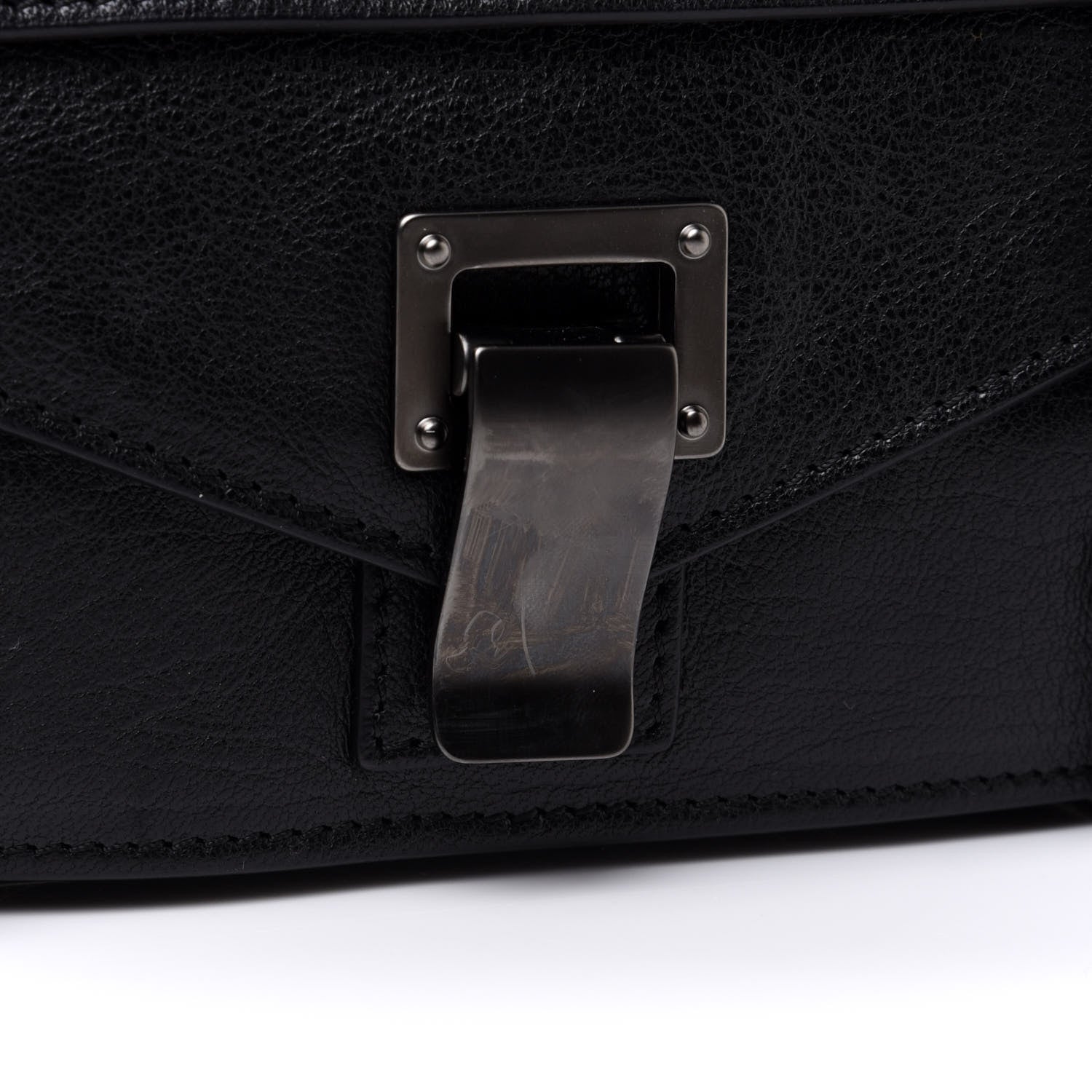 Proenza Schouler Lambskin PS1 Pochette Clutch Black 10 of 12