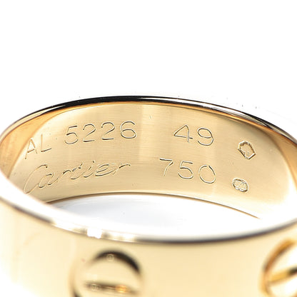 Cartier 18K Yellow Gold 5.5mm LOVE Ring 49 4.75 4 of 5