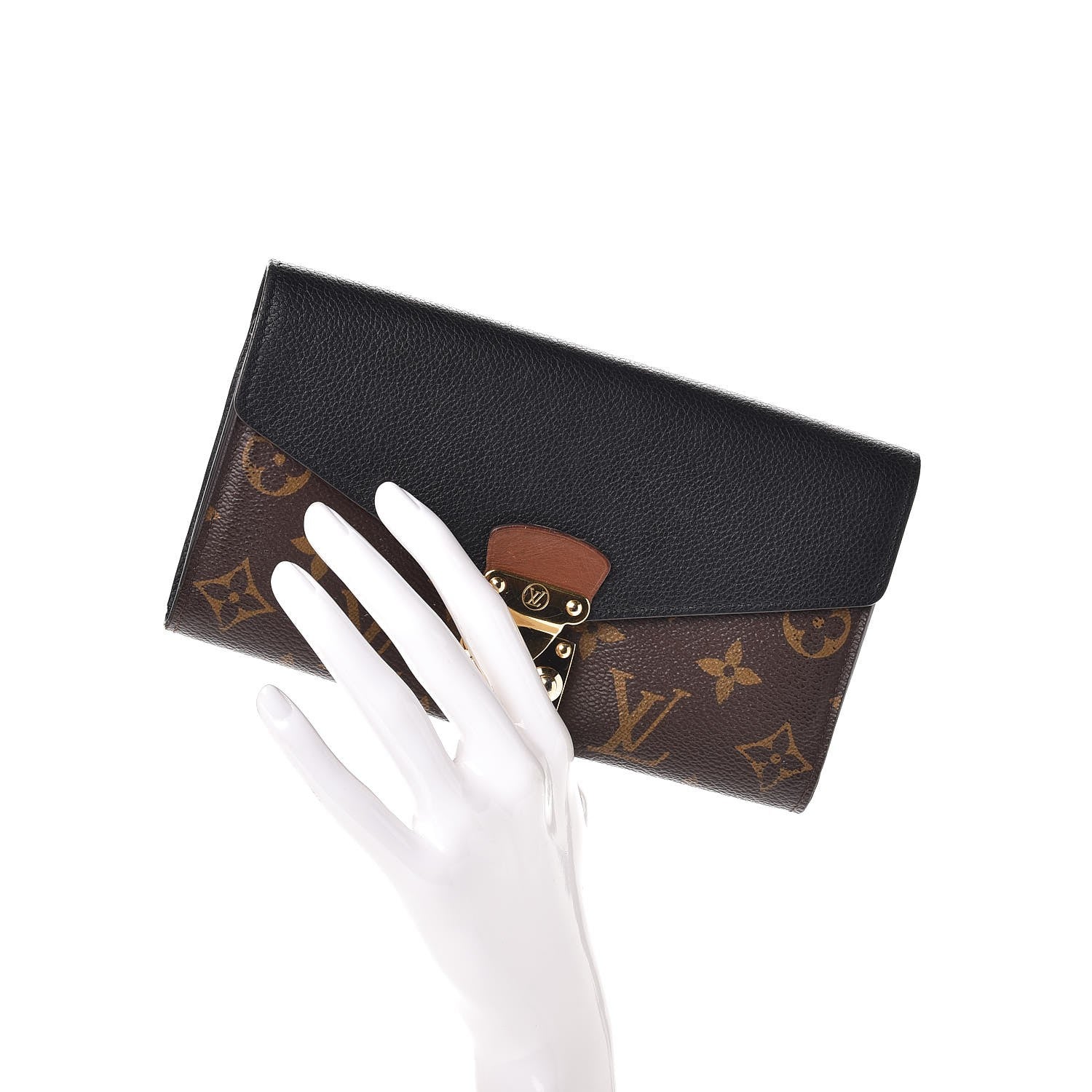 Louis Vuitton Monogram Pallas Wallet Black 2 of 7