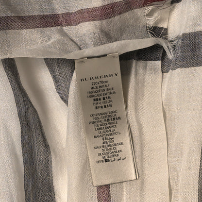 Burberry Wool Silk Gauze Giant Check Scarf Trench 4 of 4