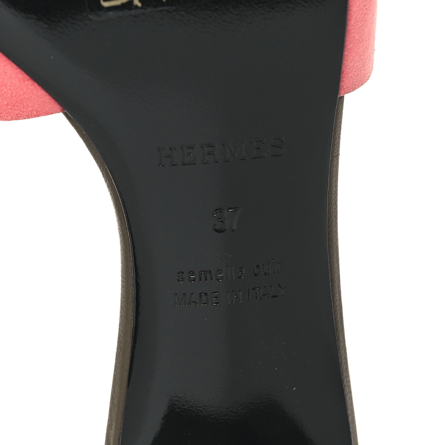 Hermes Suede Goatskin Oasis Sandals 37 Rose Du Desert 6 of 8