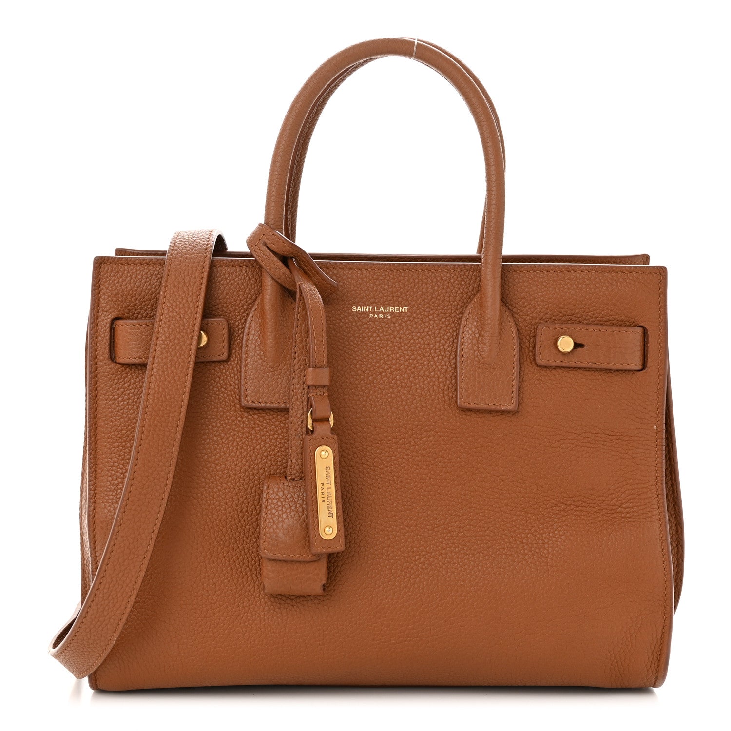 Saint Laurent Grained Calfskin Baby Sac De Jour Supple Canyon 1 of 11