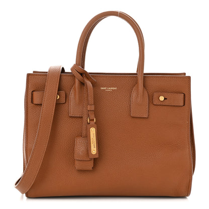 Saint Laurent Grained Calfskin Baby Sac De Jour Supple Canyon 1 of 11