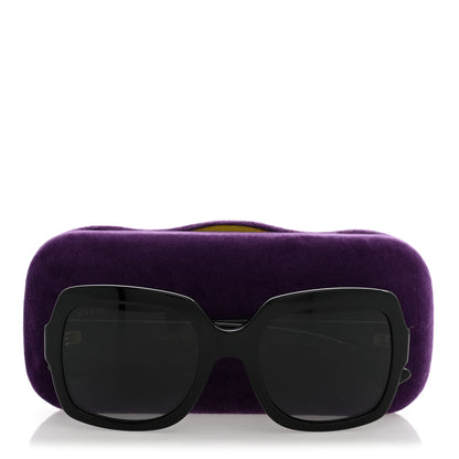 Gucci Acetate Square Frame Sunglasses GG0036S Black 9 of 9