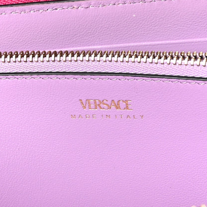 Versace Calfskin Medusa Zip Wallet Pink 6 of 7