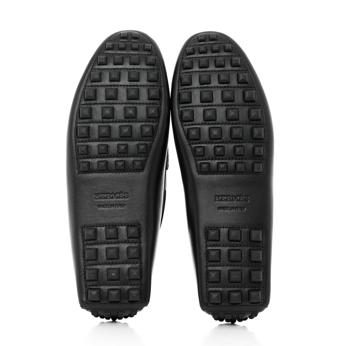Supple Calfskin Mens Irving Driving Moccasin Loafers 42 Black
