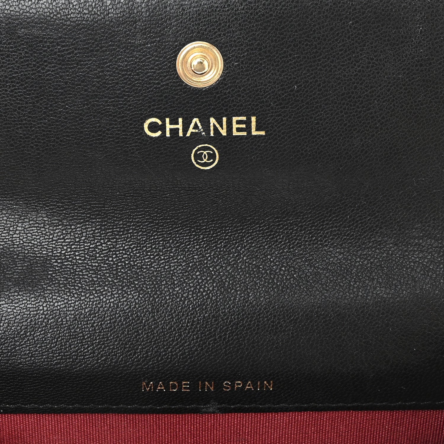 Chanel Shiny Goatskin Quilted Chanel 19 Flap Card Holder Black 6 of 7