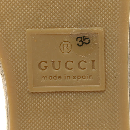 Gucci Nappa Matelasse GG Marmont Espadrille Slide Sandals 35 Great White 7 of 11