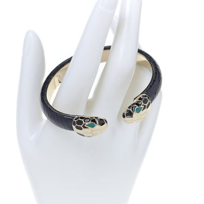 Bulgari Galuchat Serpenti Forever Bracelet S Navy 3 of 4