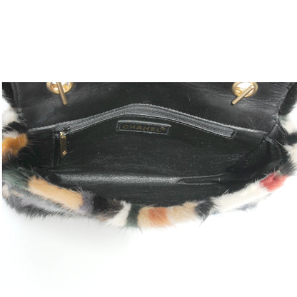 Chanel Multicolor Mink Fur Flap 5 of 8