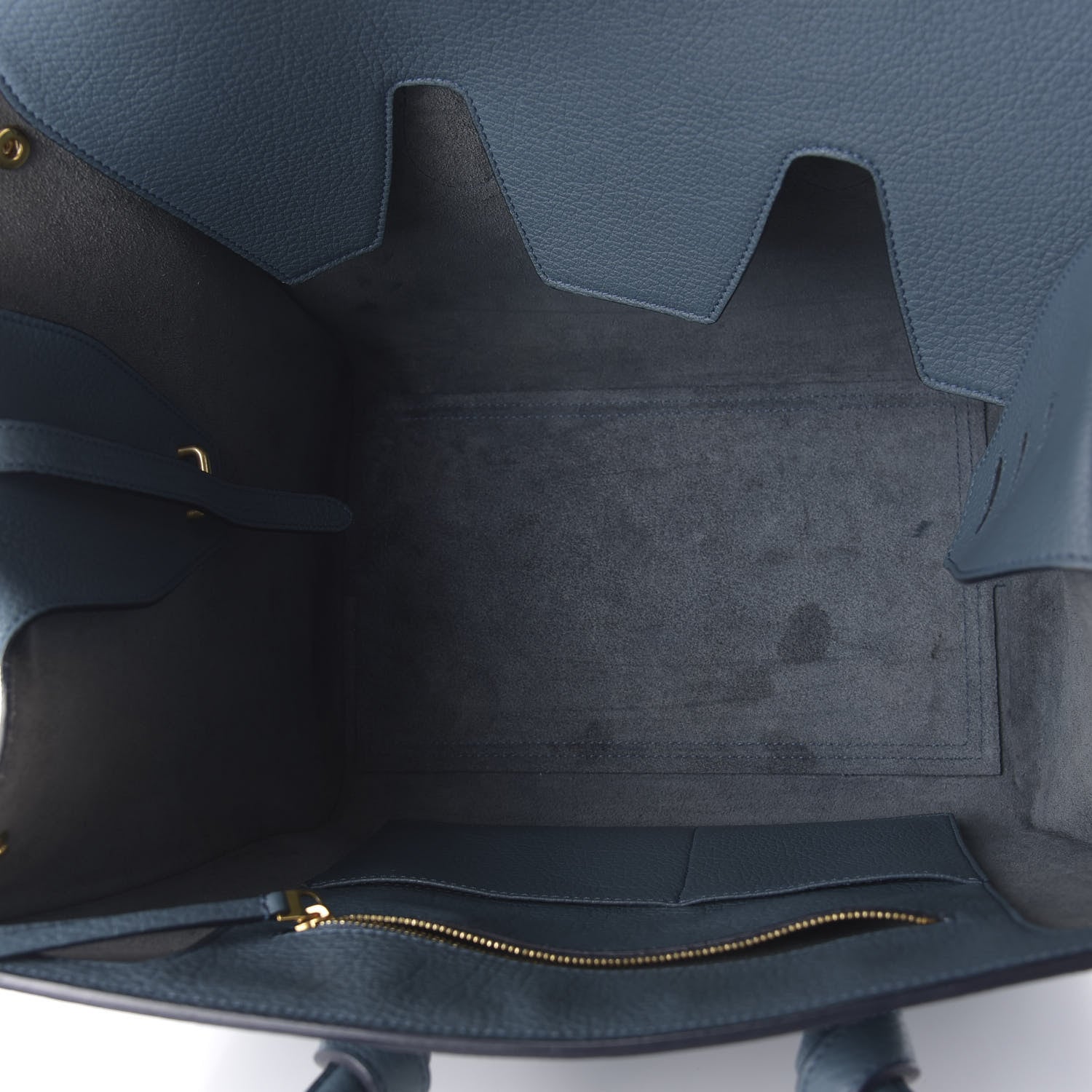 Celine Grained Calfskin Small Tie Knot Tote Denim 5 of 12