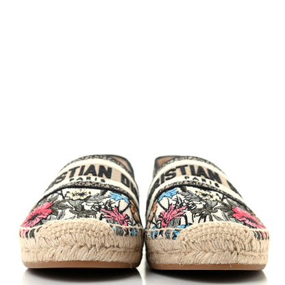 Christian Dior Embroidered Mille Fleurs Granville Espadrille 37 Multicolor 2 of 8