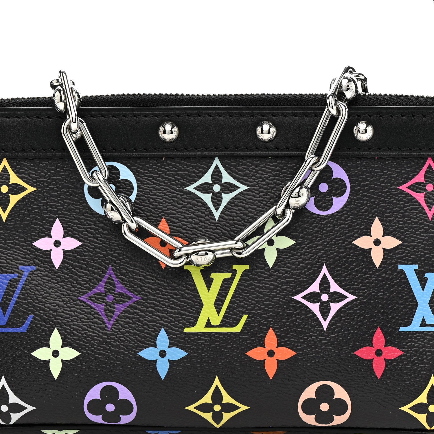 Louis Vuitton LV X TM Monogram Multicolor Pochette Accessories Black 8 of 10