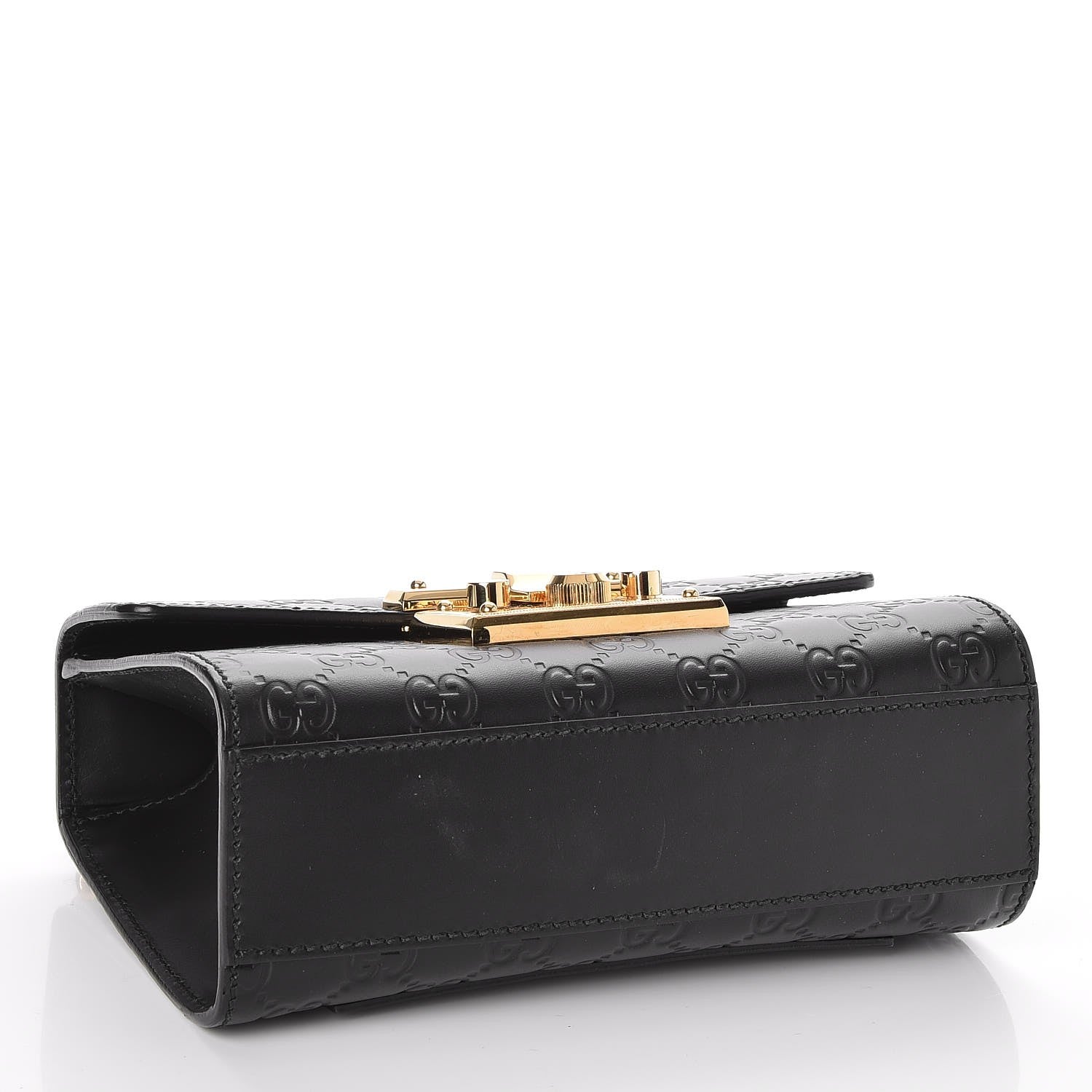 Gucci Guccissima Small Padlock Shoulder Bag Black 4 of 8