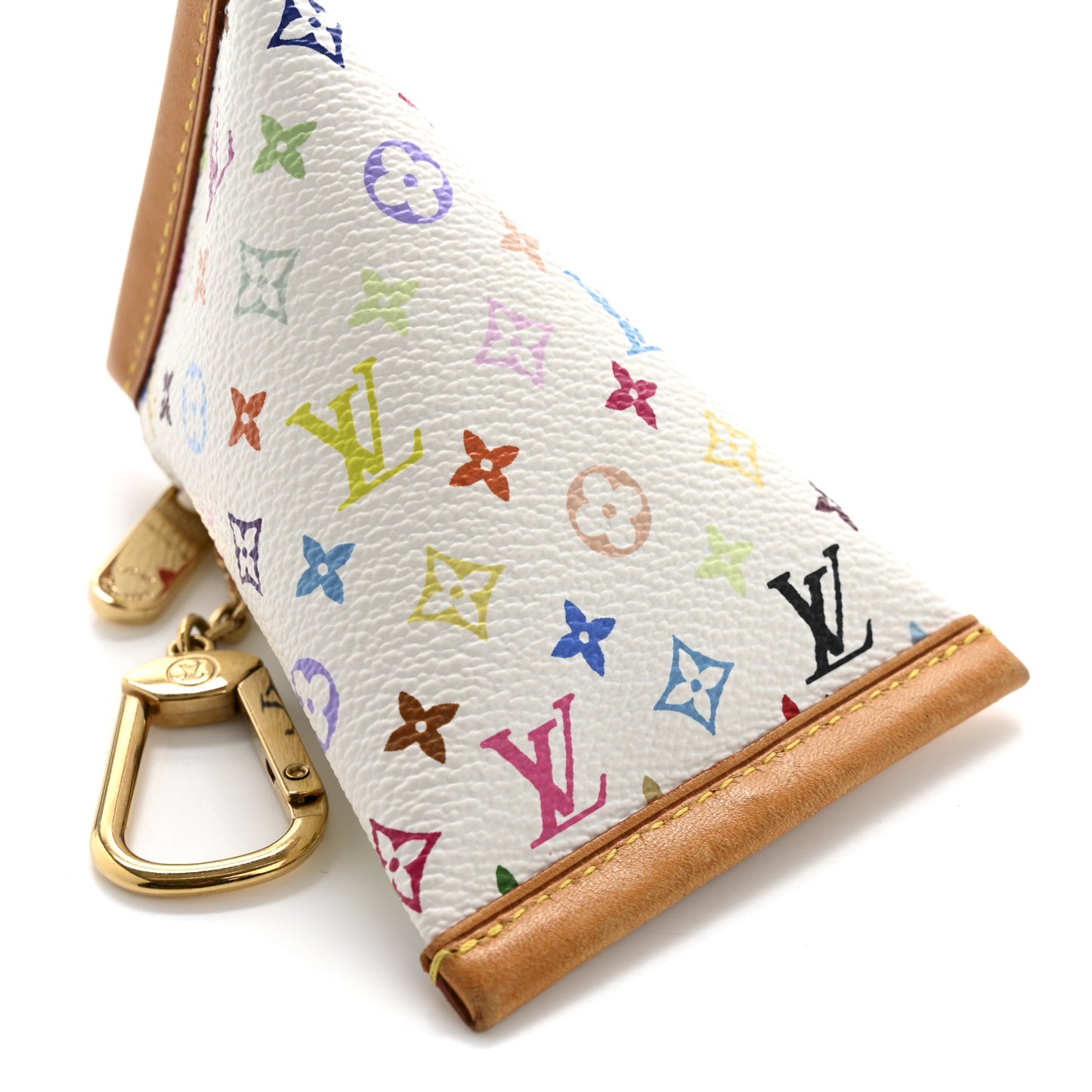 Monogram Multicolor Berlingot Coin Purse White
