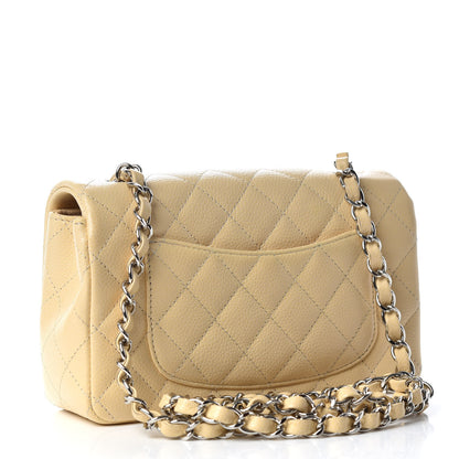 Chanel Caviar Quilted Mini Rectangular Flap Light Beige 3 of 10