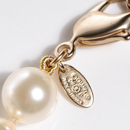 Chanel Pearl Crystal CC Short Necklace Gold Black 4 of 6