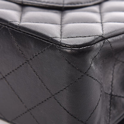 Chanel Lambskin Quilted Medium Double Flap Black 11 of 13