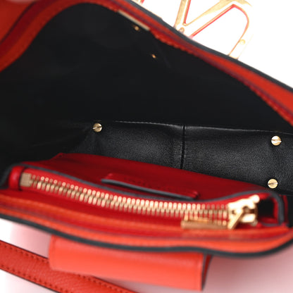 Valentino Garavani Grainy Calfskin VSling Hobo Bag Orange Red 5 of 8