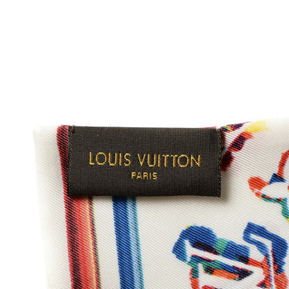 Louis Vuitton Silk Monogram Rainbow Bandeau White 3 of 4
