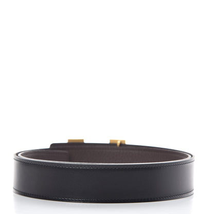 Hermes Box Togo 32mm H Belt 85 Black Chocolate 3 of 7