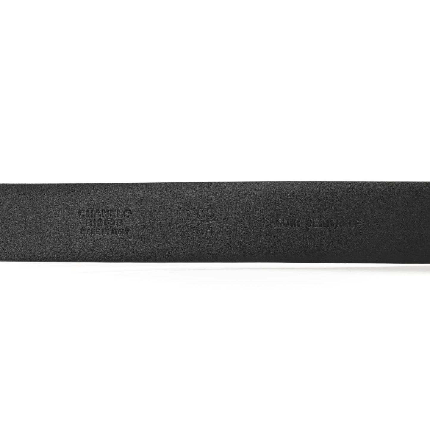 Calfskin Pearl Belt 85 34 Black