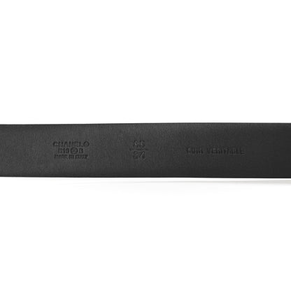Chanel Calfskin Pearl Belt 85 34 Black 3 of 6