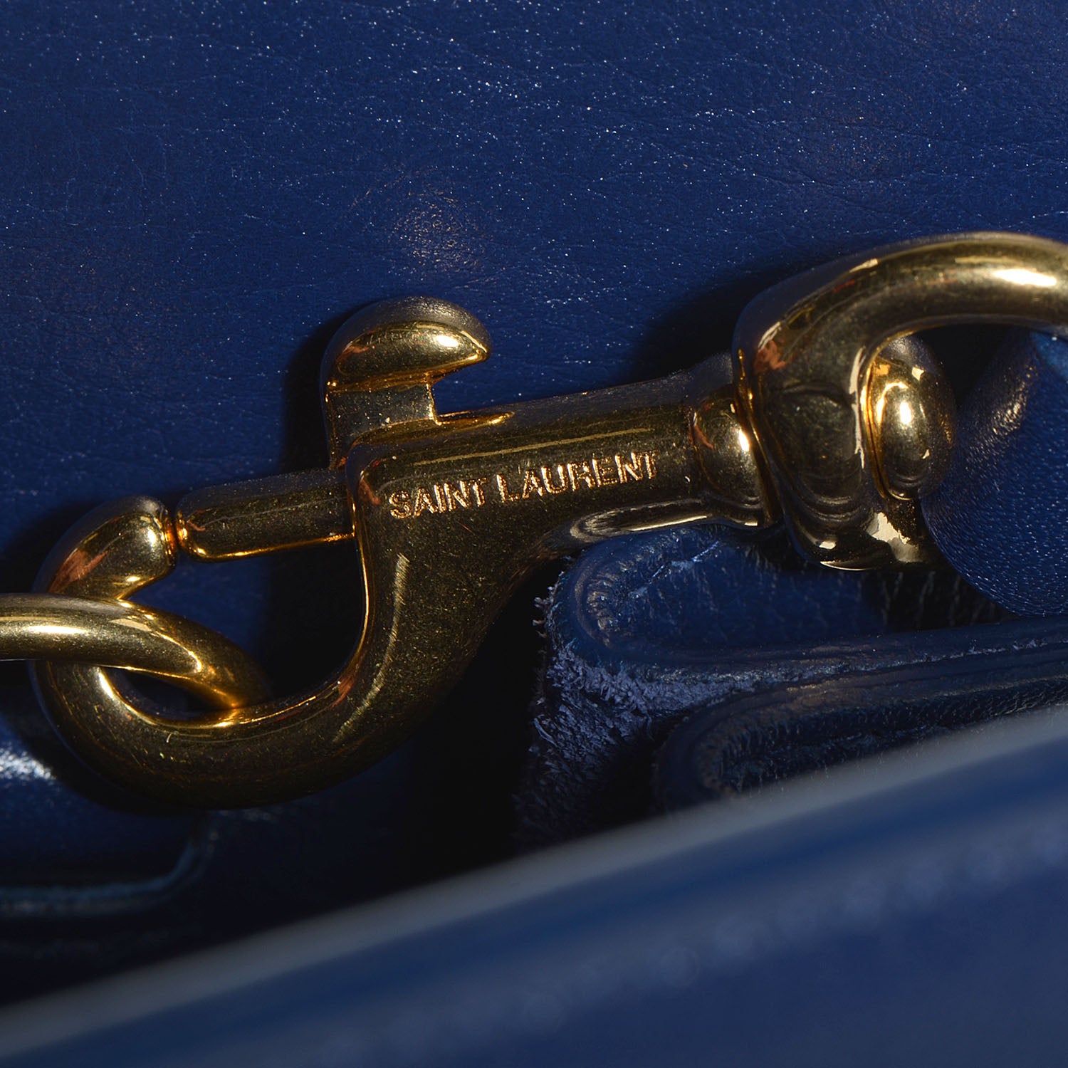 Saint Laurent Calfskin Small Sac De Jour New Marine 9 of 9