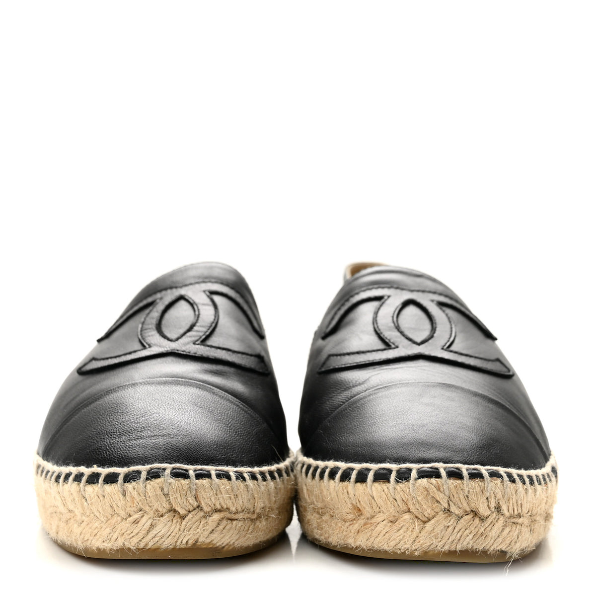 Lambskin CC Espadrilles 41 Black