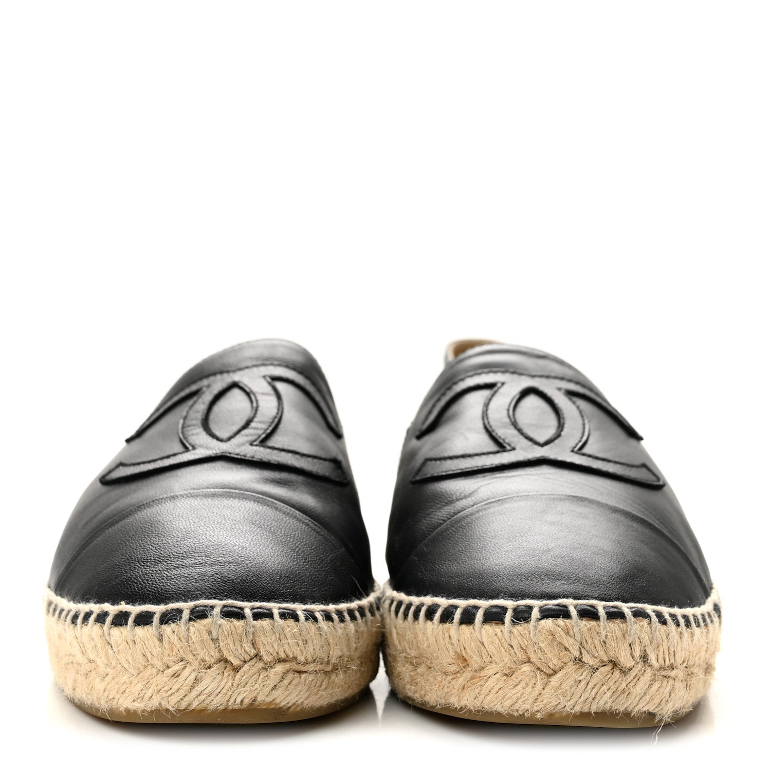 Chanel Lambskin CC Espadrilles 41 Black 3 of 11