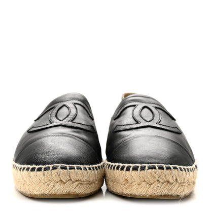 Chanel Lambskin CC Espadrilles 41 Black 3 of 11