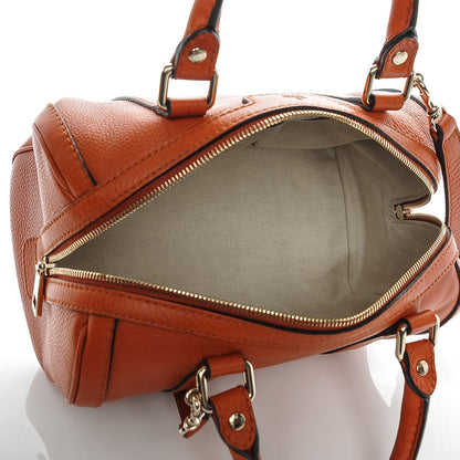 Gucci Pebbled Calfskin Small Boston Orange 5 of 7