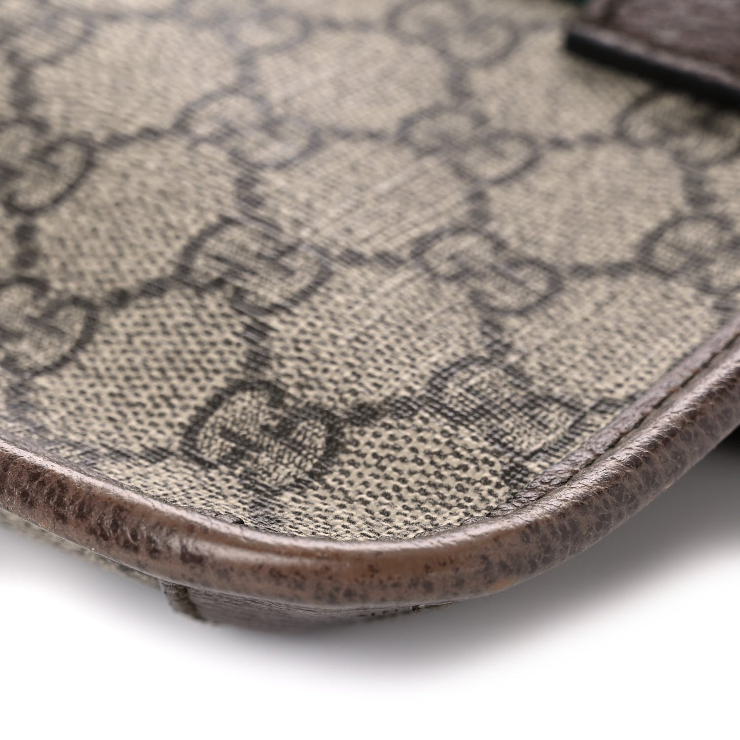 GG Supreme Monogram Neo Vintage Web Belt Bag Brown