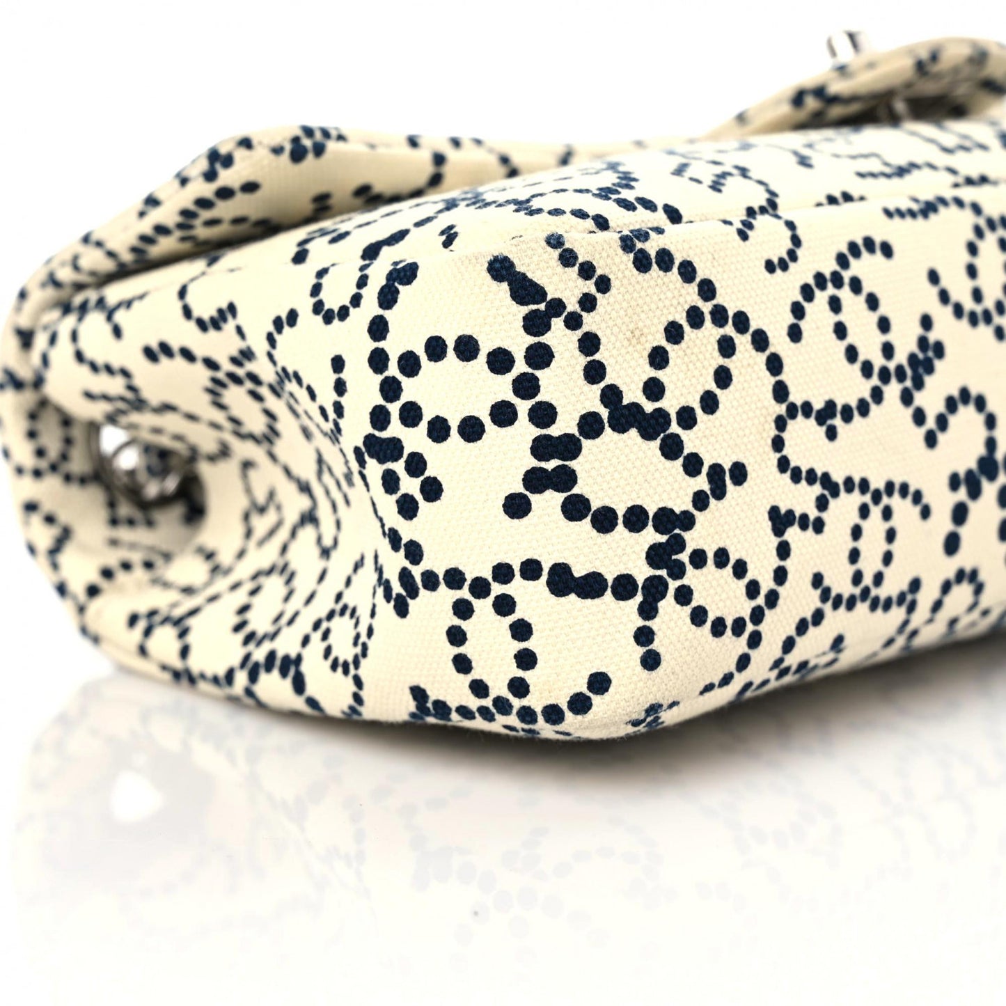 Canvas Medium Logo CC Flap Beige Black