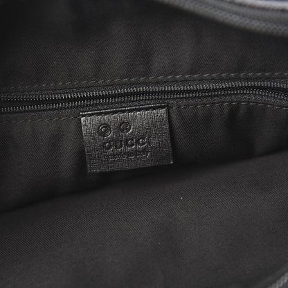 Gucci Denim Monogram Half Moon Hobo Black 5 of 9