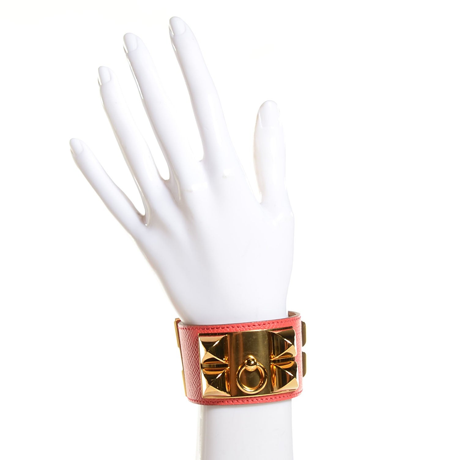 Hermes Epsom Collier de Chien CDC Bracelet S Rose Jaipur 2 of 6