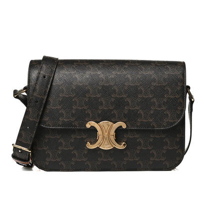 Celine Calfskin Triomphe Canvas Medium Triomphe Tan 1 of 11