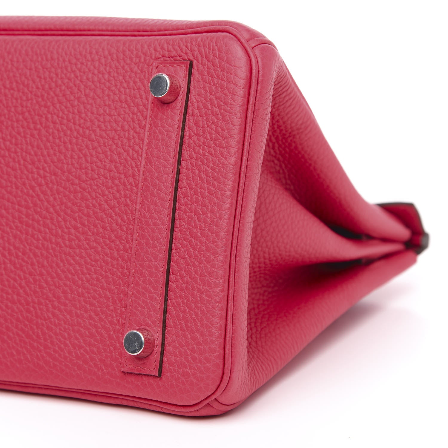 Hermes Taurillon Clemence Birkin 30 Rose Extreme 9 of 10